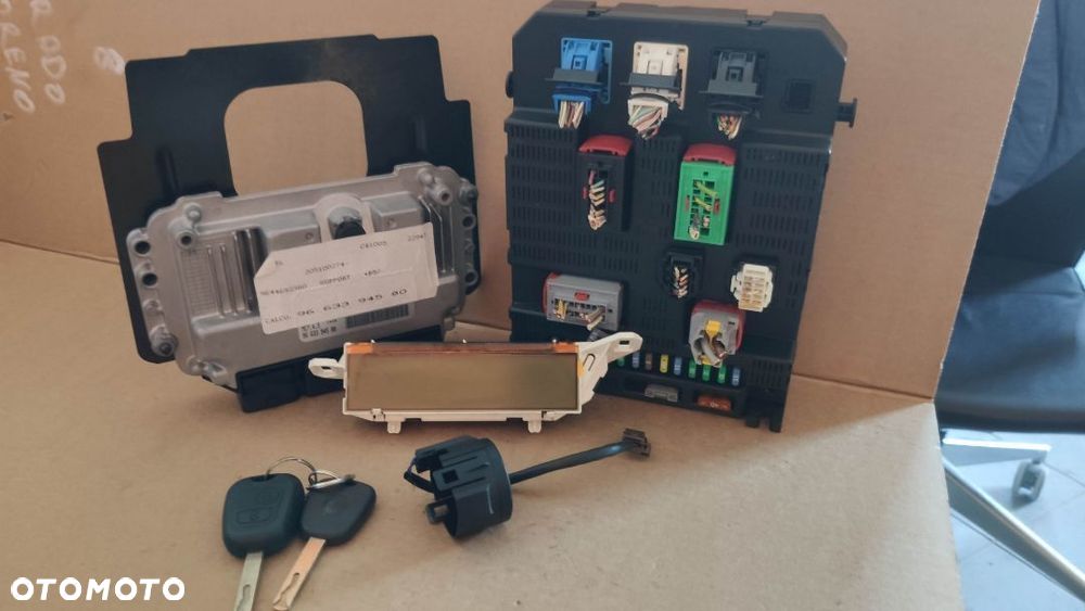 KOMPUTER STEROWNIK BSI IMMOBILIZER KLUCZYK CITROEN PEUGEOT 1.6 HDI 9663394580 9659285580 ORYGINAŁ - 1