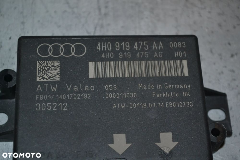 AUDI A6 C7 A7 A8 MODUŁ STEROWNIK PARKTRONIK CZUJNIKÓW PARKOWANIA PDC 4H0919475AA - 3