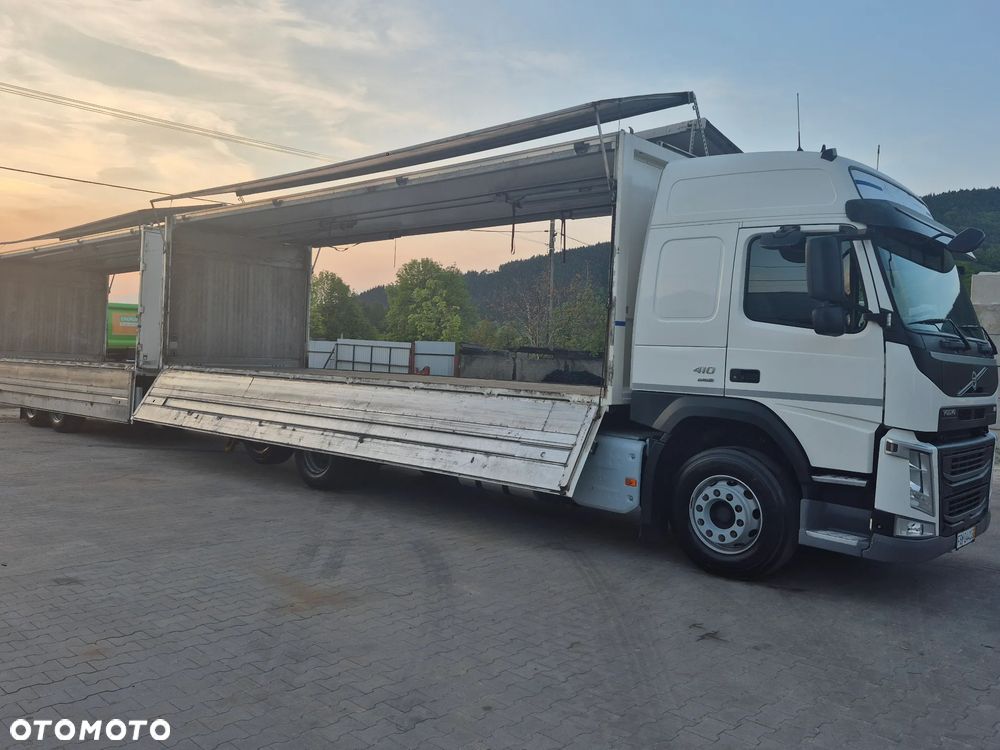 Volvo FM 410 KONTENER + WINDA / PRZYCZEPA TANDEM KRONE + WINDA ZESTAW PRZEJEZDNY - 13
