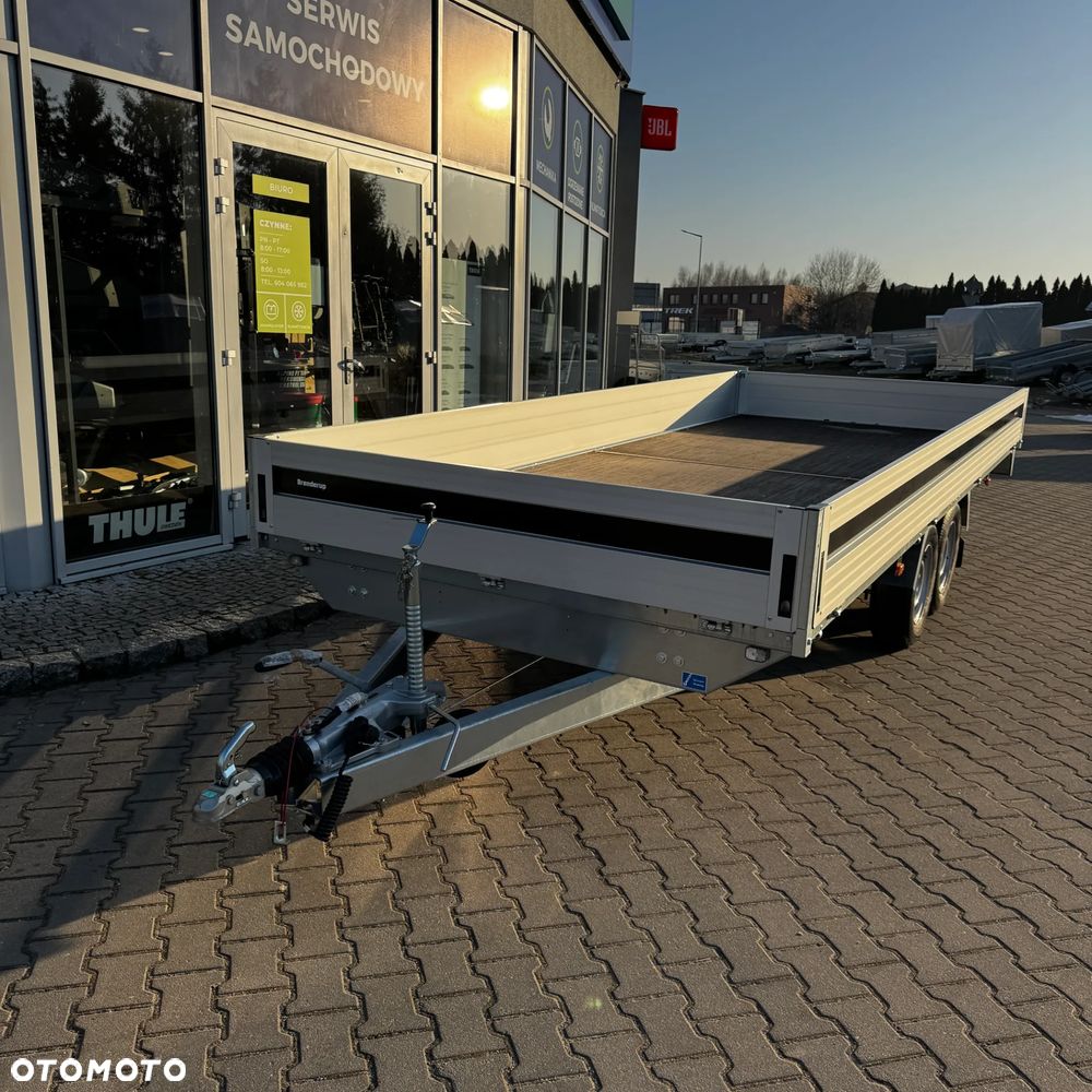 Brenderup przyczepa dwuosiowa towarowa 5520 517x204x35 DMC 3500kg NAJAZDY SUPER MOCNA PRZYCZEPA Brenderup 5520 OTWIERANE WSZYSTKIE BURTY - 3