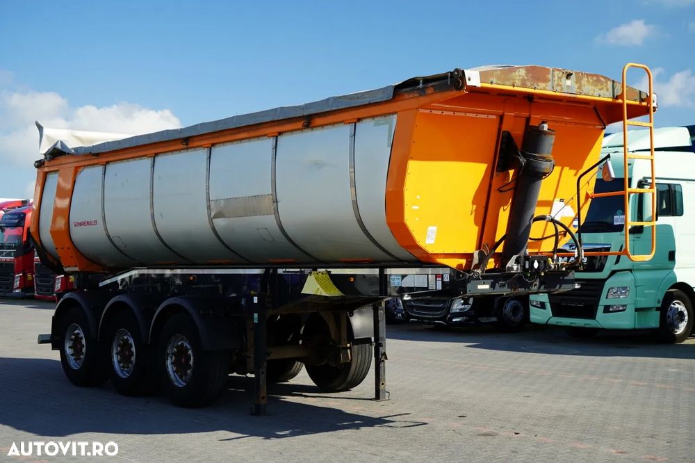 Schwarzmuller BASCĂLĂTOR TERMIC / PENTRU ASFALT / 25 m³ / BACĂLĂTOR / AXĂ RIDICATĂ / SAF / PRELATĂ ELECTRICĂ - 8