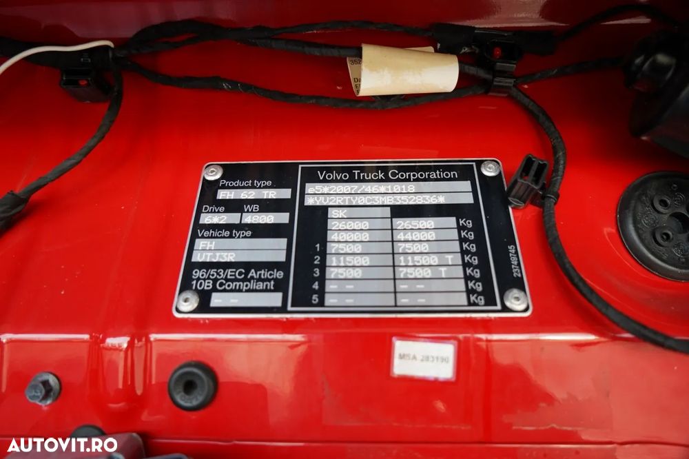 Volvo FH 460 / SOLOWKA / I-SAVE / I-PARK COOL / DIRECȚIE ȘI PUNTE RIDICABILĂ / WIELTON / CORTINĂ ARMATĂ - 33