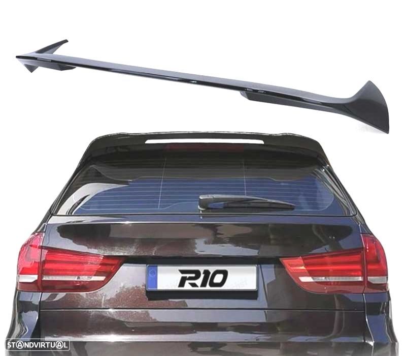 AILERON SPOILER TRASEIRO BMW X5 F15 13-18 LOOK M PRETO BRILHANTE - 1