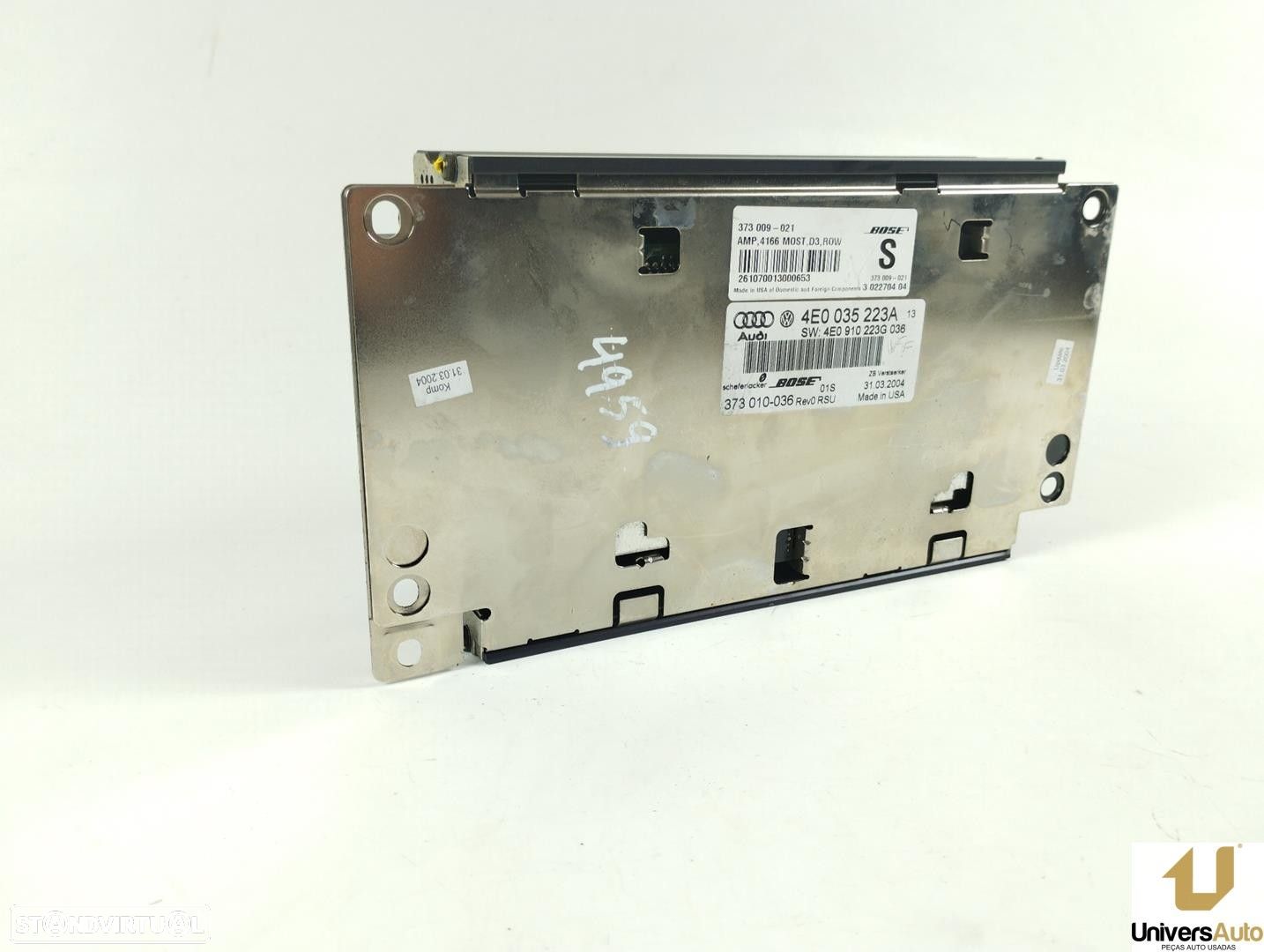 SISTEMA AUDIO / RADIO CD AUDI A8 2005 -4E0035223A - 1