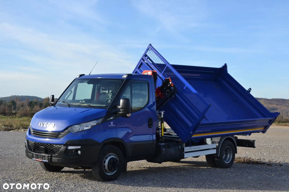 Iveco Daily 72C18 70C18 Nowy 3-stronny WYWROT Kiper Wywrotka Nowy HDS Żuraw HC 45A3 Dźwig Fassi F40 - 13