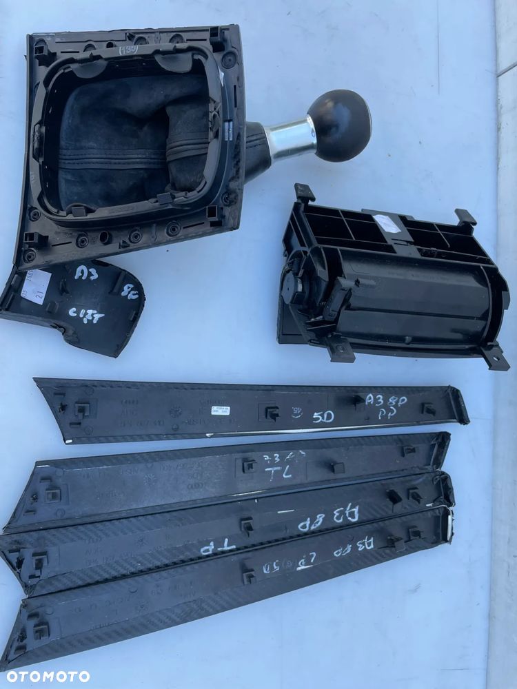 Dekory listwy ozdobne karbon Audi A3 8P 5D - 12