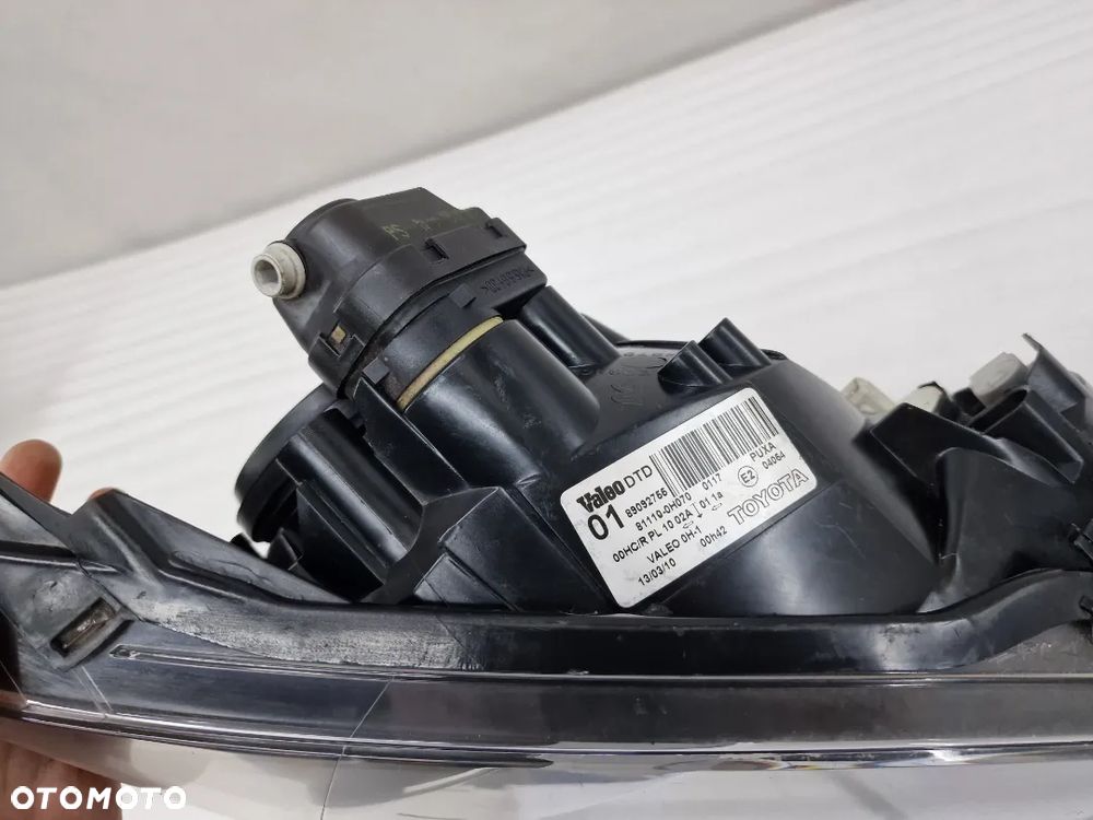 TOYOTA AYGO I PRAWA 05- LAMPA PRZEDNIA PRZÓD , NR 89092755 , NR AUKCJI LL603 - 8