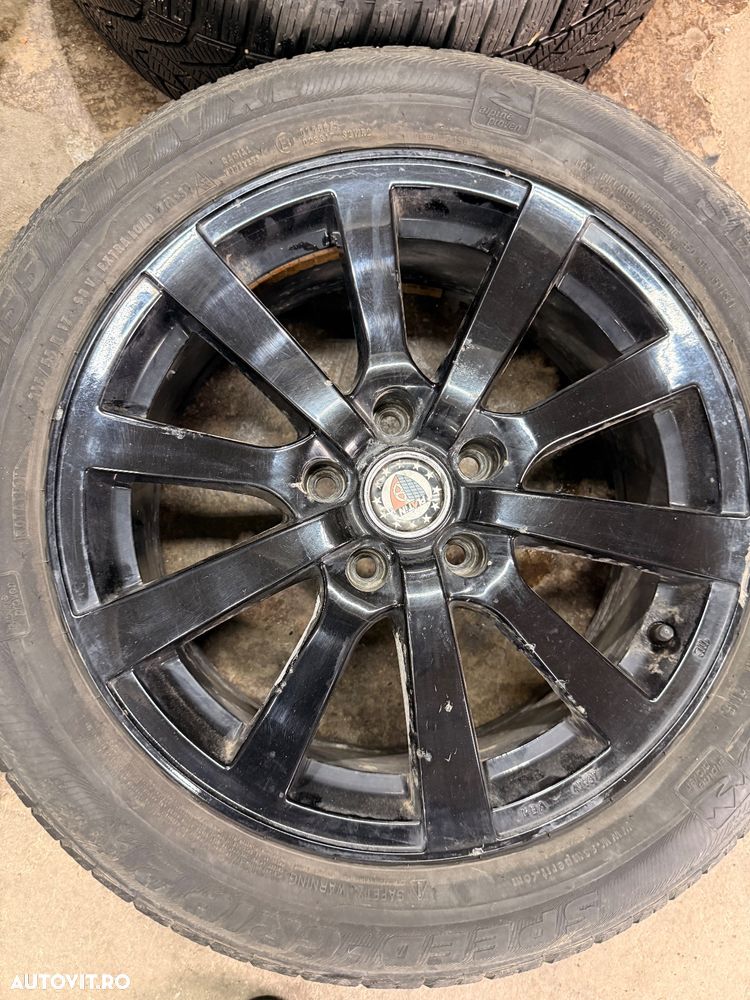 Set jante aliaj HYUNDAI I30 cu cauciucuri iarna 215/55R17 uzura 60% - 2