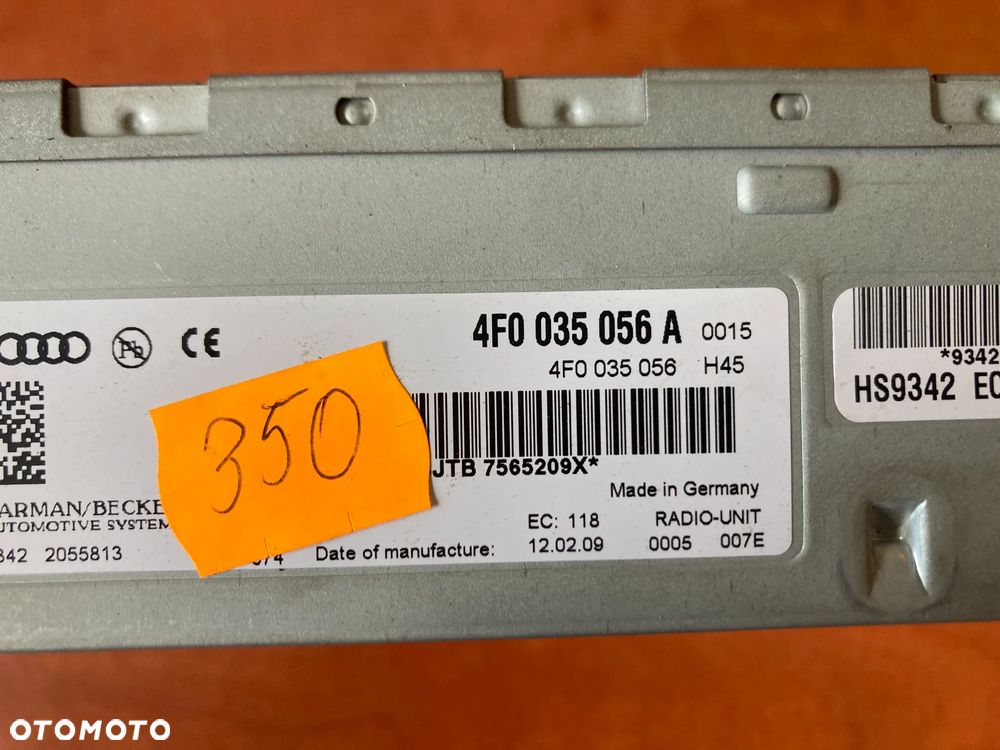 Wzmacniacz tuner moduł radia radiowy Audi 4F0035056A - 4