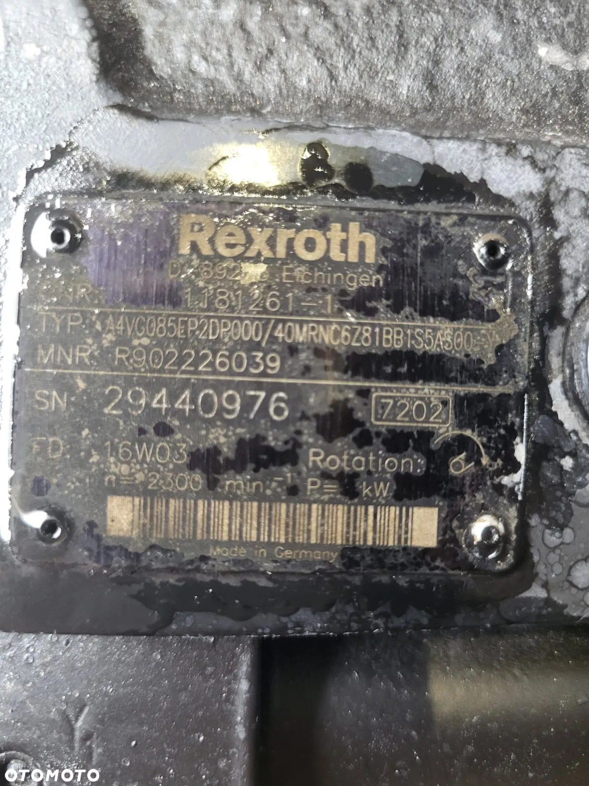 POMPA REXROTH A4VG085EP2DP000/40MRNC6Z81BB1BB1S5AS00 - 2