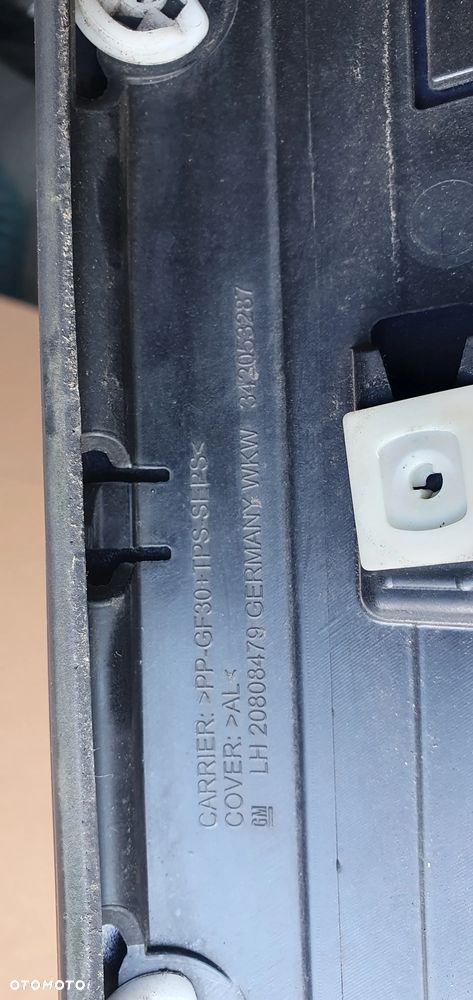 Listwa szyby czołowej lewy przód Opel Zafira C 20Z 20808479 - 5