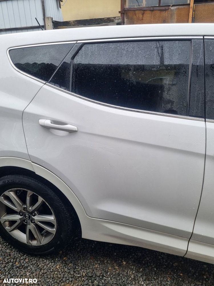 Usa Dreapta Spate Hyundai Santa Fe 3 2012 - 2016 SUV 4 Usi Creamy White NCW (1351) - 1