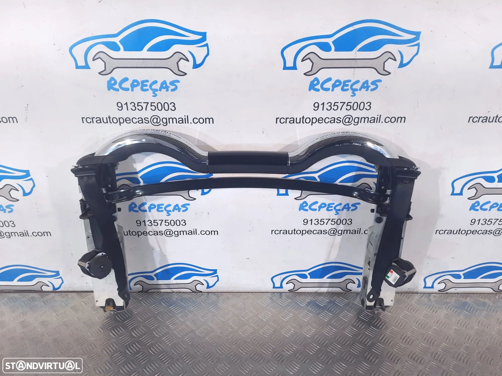 BARRAS ANTICAPOTAMENTO PROTEÇÃO MINI COOPER R57 LCI CABRIO 54607190617 7190617 MINI COOPER R57 ROLL BAR ROLLOVER DEFLETOR VENTO ANTI-CAPOTAMENTO - 1