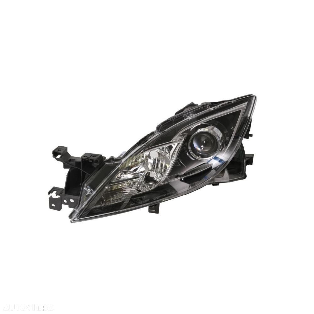 Far Mazda 6 (GH) 11.2007-10.2009 TYC stanga/dreapta fata, tip bec H11+H9, reglaj electric, cu rama si motoras reglare - 1