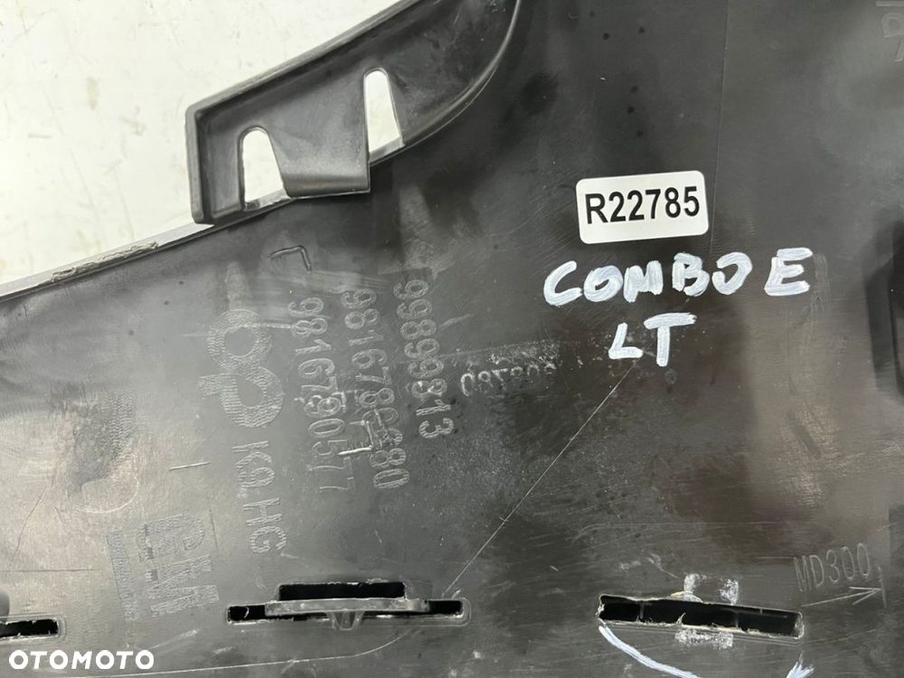 Zderzak tylny Opel Combo E Berlingo Partner Doblo ProAce City 18r.- tył lewy narożnik 9816789680 - 10