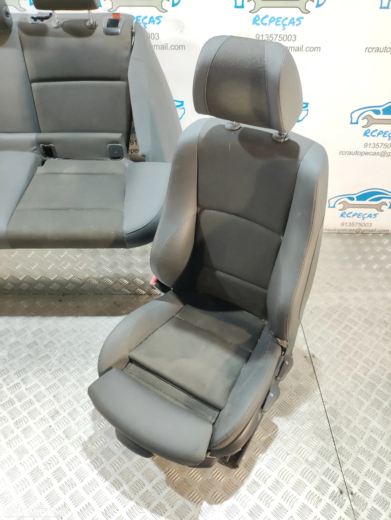 BANCO BANCOS ORIGINAIS BMW SERIE 1 E87 PACK M PELE TECIDO ELECTRICOS AIRBAG - 10