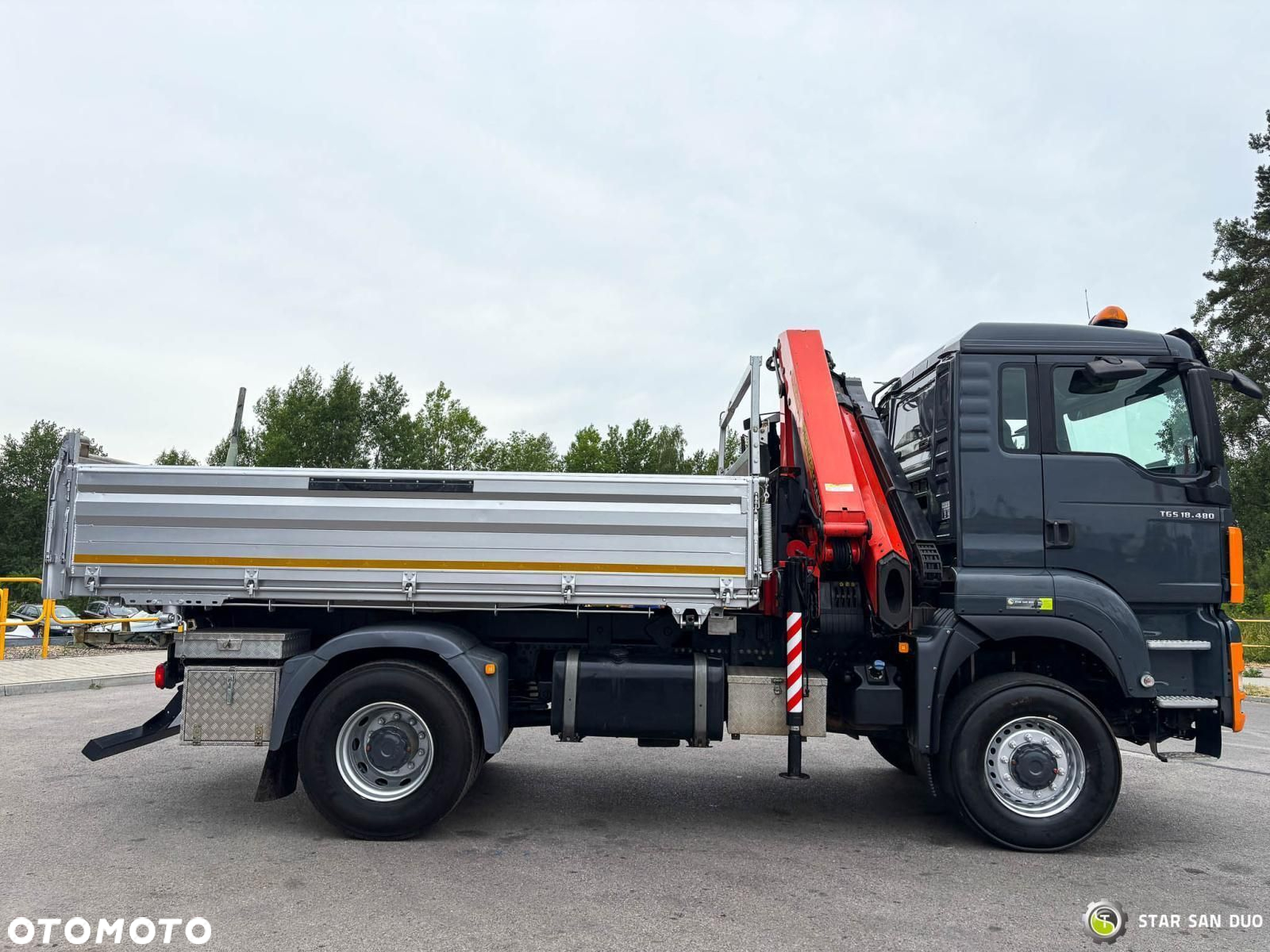 MAN TGS 18.480 4x4 PALFINGER PK 16502 HDS Żuraw Wywrotka Crane - 8