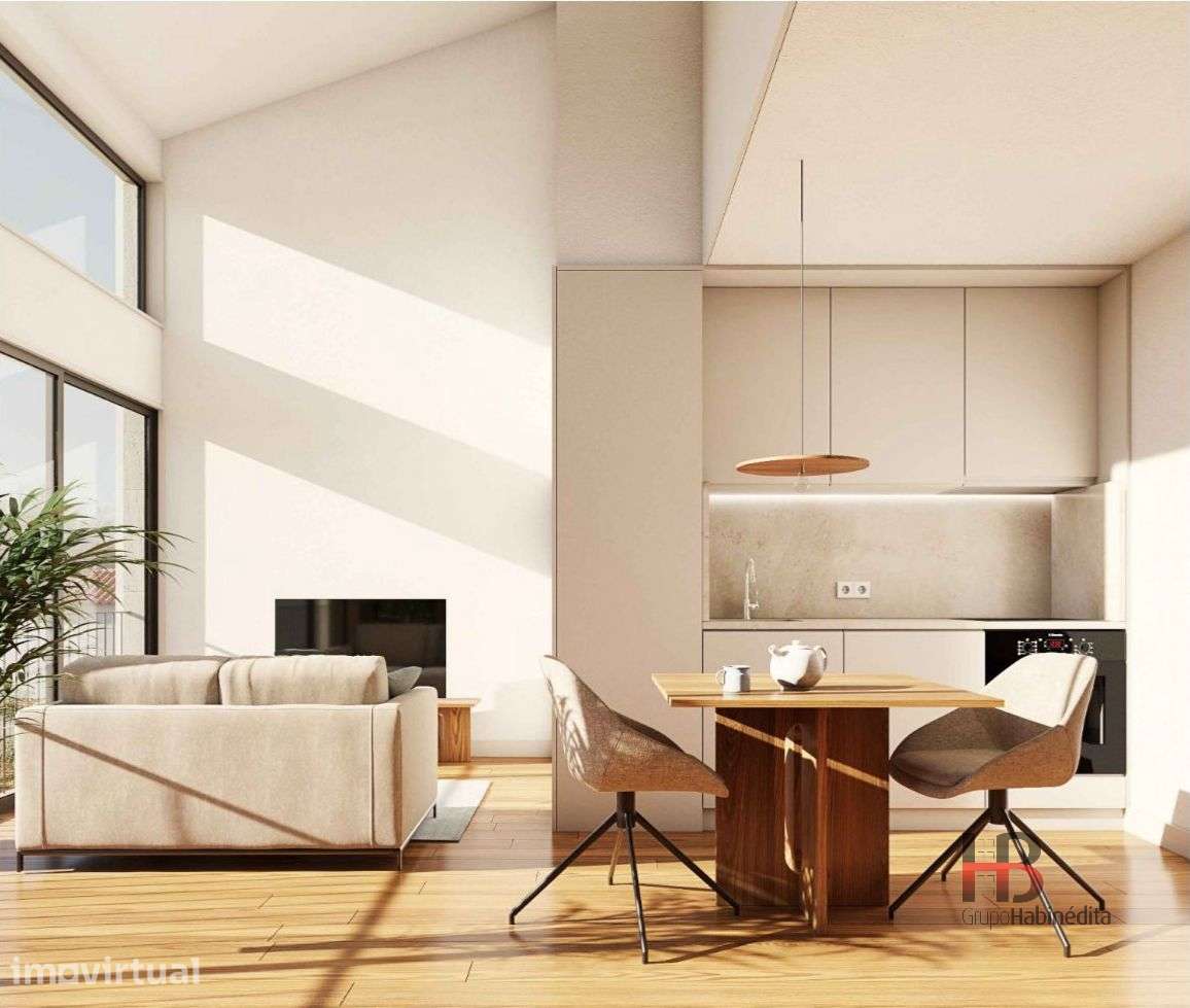 T1 Mezanino em Matosinhos Sul | Junto ao Mercado | Design Moderno - Grande imagem: 2/8