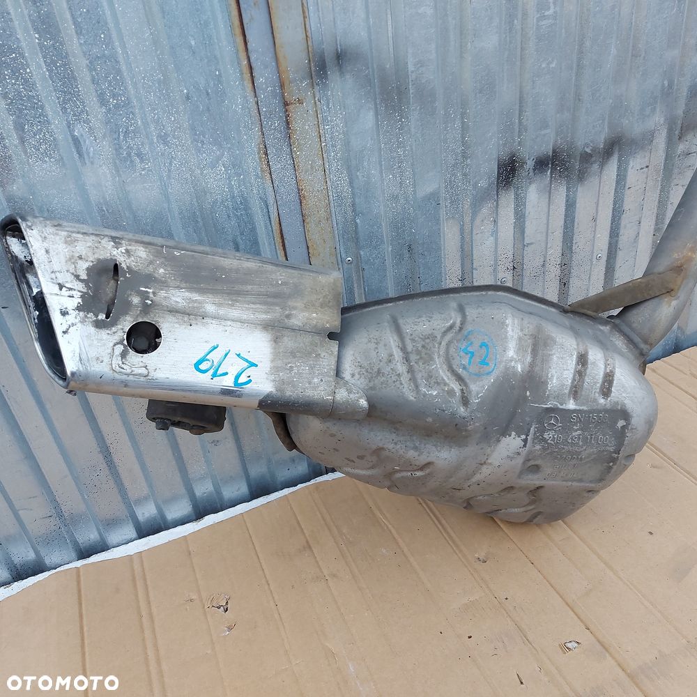 TLUMIK KONCOWY RURA WYDECHOWA WYDECH LEWY MERCEDES CLS W219 LIFT ORYGINAL DEMONTAZ 2194911100 - 2