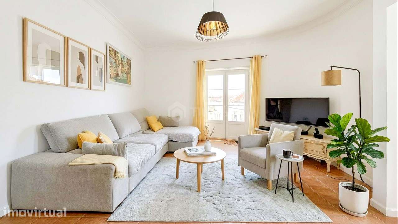 APARTAMENTO T3+1 CONVERTIDO EM T2+1 | CENTRO DE VILA FRANCA DE XIRA - Grande imagem: 2/46