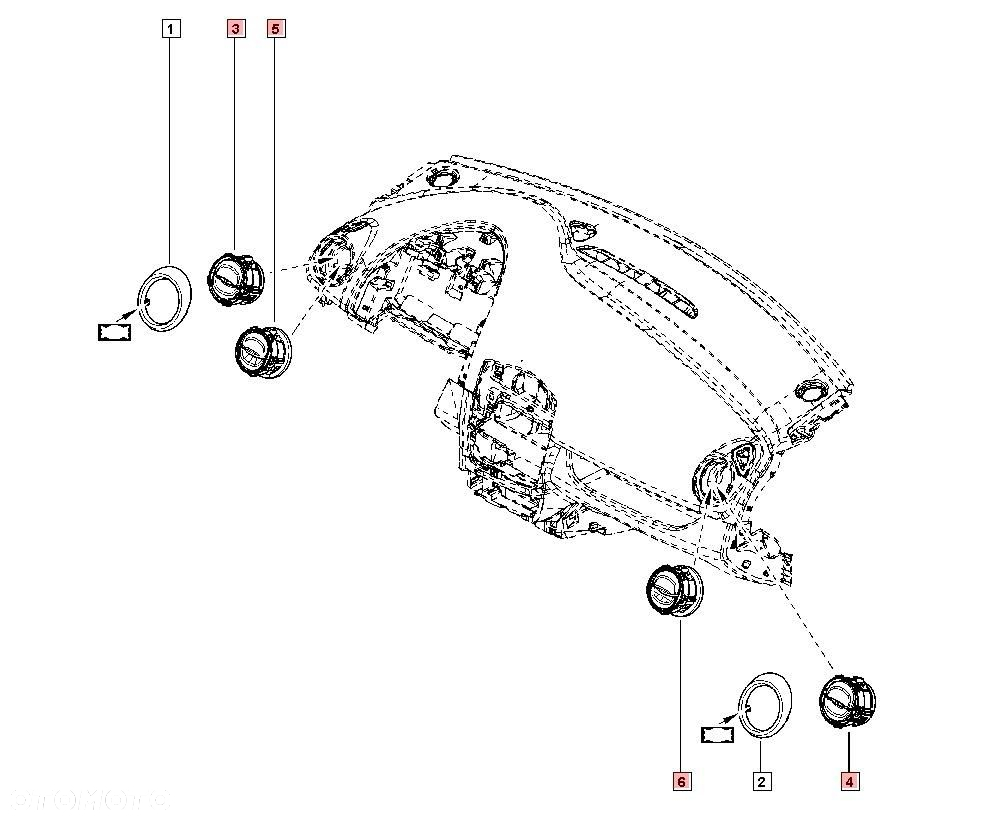 KRATKA NAWIEWU LEWA RENAULT CLIO IV 12-20 687606325R - 2