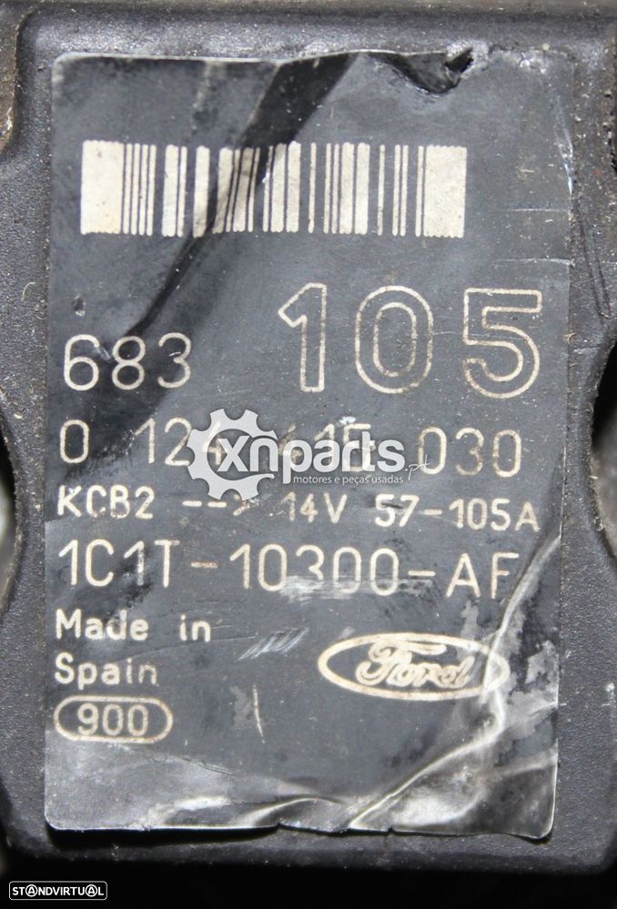 Alternador Usado FORD TRANSIT (FA_ _) 2.0 DI | 08.00 - 05.06 REF. BOSCH 0 124 41... - 2