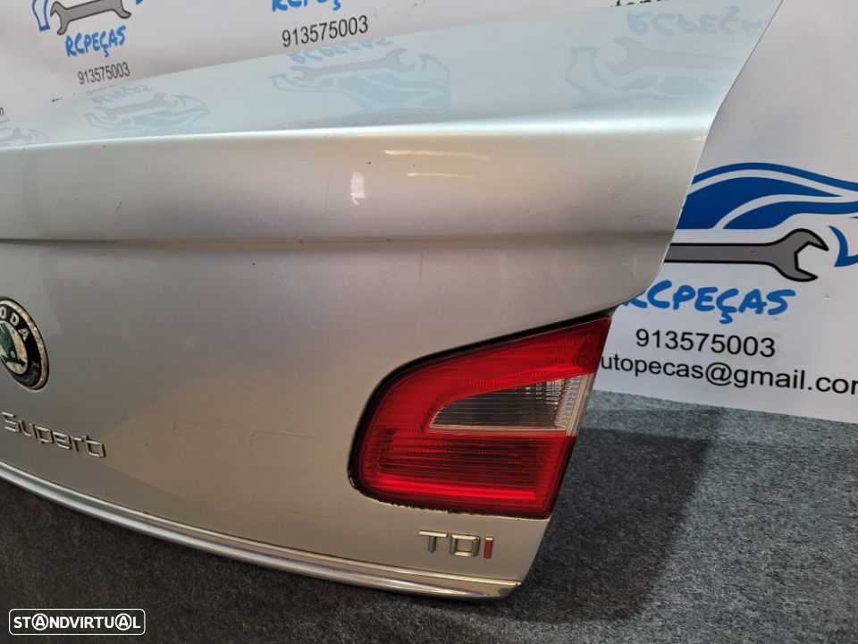 PORTA TAMPA MALA SKODA SUPERB II 2 MK2 SEDAN CARRO FECHO PUXADOR - 5