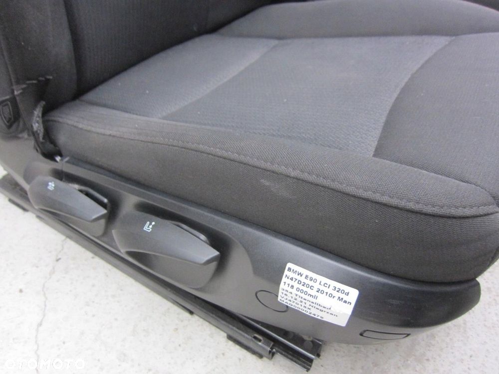 BMW 3 E90 2005-2011 FOTELE KANAPA BOCZKI SZARE MATERIAŁ TAPICERKA KOMPLET - 7
