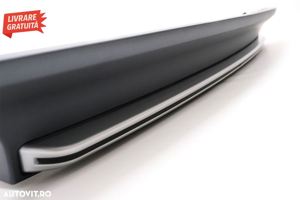 Difuzor Bara Spate si Ornamente Evacuare Audi A7 4G (2010-2014) S7 Facelift Design- livrare gratuita - 4