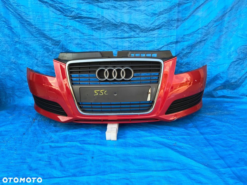 55C Zderzak przód przedni KOMPLETNY AUDI  A3 8P LIFT FL WYSYŁKA - 1