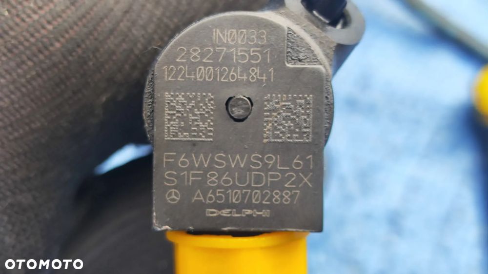 UKŁAD PALIWOWY DELPHI KOMPLETNY WTRYSKI WTRYSKIWACZE A6510702887 LISTWA WTRYSKOWA A6510700495 POMPA WTRYSKOWA PALIWA A6510701201 PRZEWODY PALIWOWE MERCEDES W204 W207 W212 CLS W218 GLK X204 SLK R172 SPRINTER W906 2.2 CDI OM651 - 4