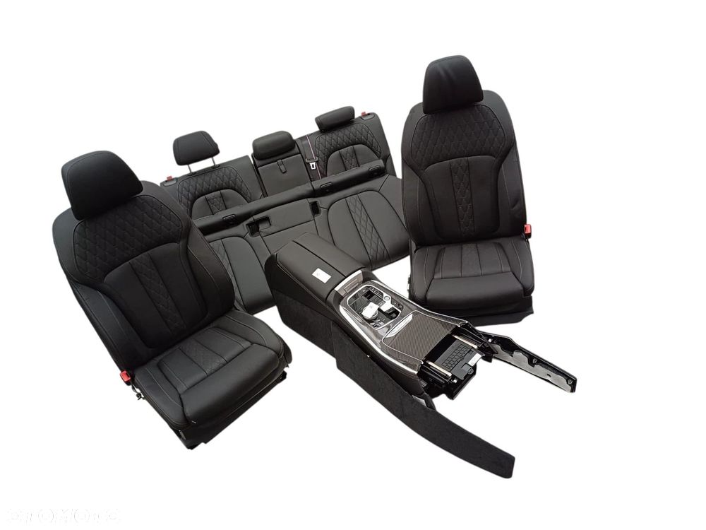 FOTEL FOTELE WNĘTRZE TAPICERKA PODŁOKIETNIK BMW X5 G05 INDIVIDUAL VASW Leather Merino black CENA BEZ WYBIERAKA I KONTROL - 5