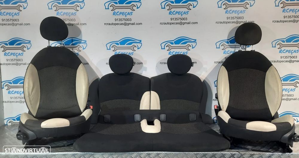 BANCOS FRENTE FRONTAL TRASEIRO TRÁS MINI ONE COOPER D S R56 TECIDO PELE AIRBAG ORIGINAL - 8