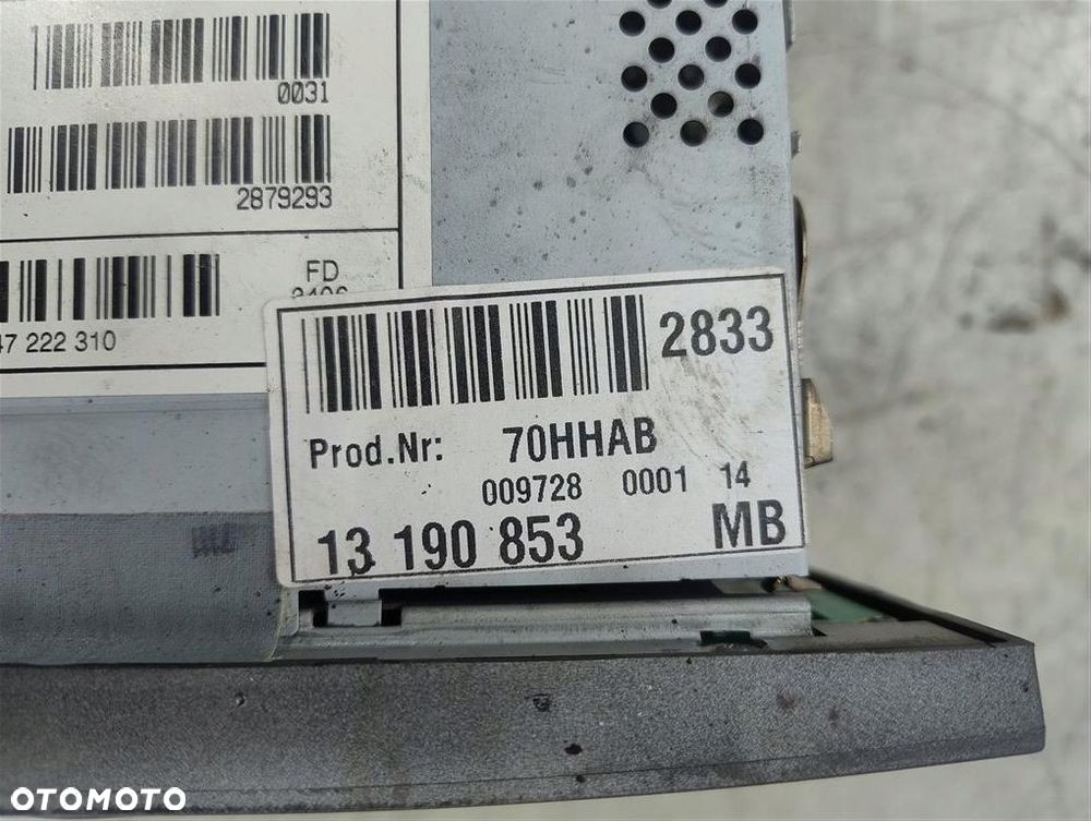 Radio+ wyświetlacz kpl OPEL VECTRA C 2005-2008 LIFT BLAUPUNKT 13190853 - 6