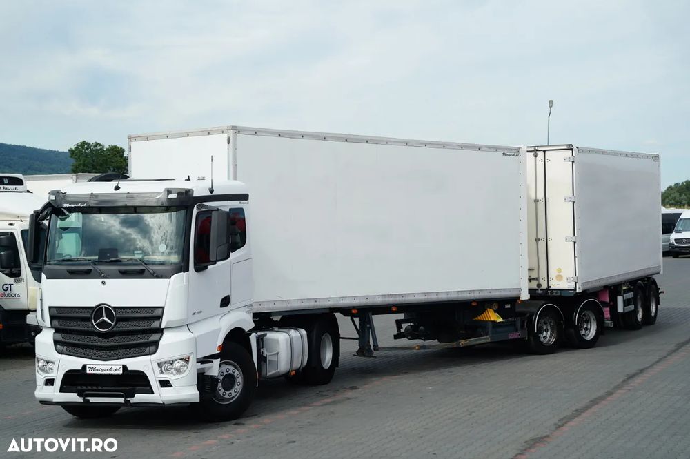 Samro / KIT / SEMIREMORCĂ / CONTAINER / TRAVERSĂ / B-TRAIN / 7,3 + 7,3 m / PODEA REZISTENTĂ - 1