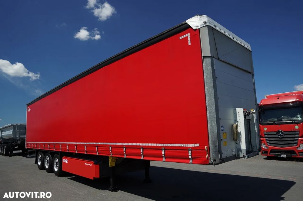 Schmitz Cargobull CORTINĂ / AXĂ RIDICATĂ / ACOPERIȘ RIDICAT / CONTENIER PENTRU PALEȚI - 2