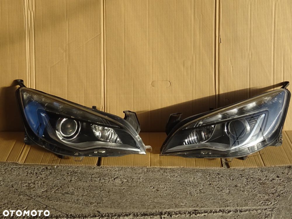 OPEL ASTRA J LAMPA PRAWA LEWA PRZÓD REFLEKTOR BI XENON SKRĘTNY Z DOŚWIETLANIEM LED - 1
