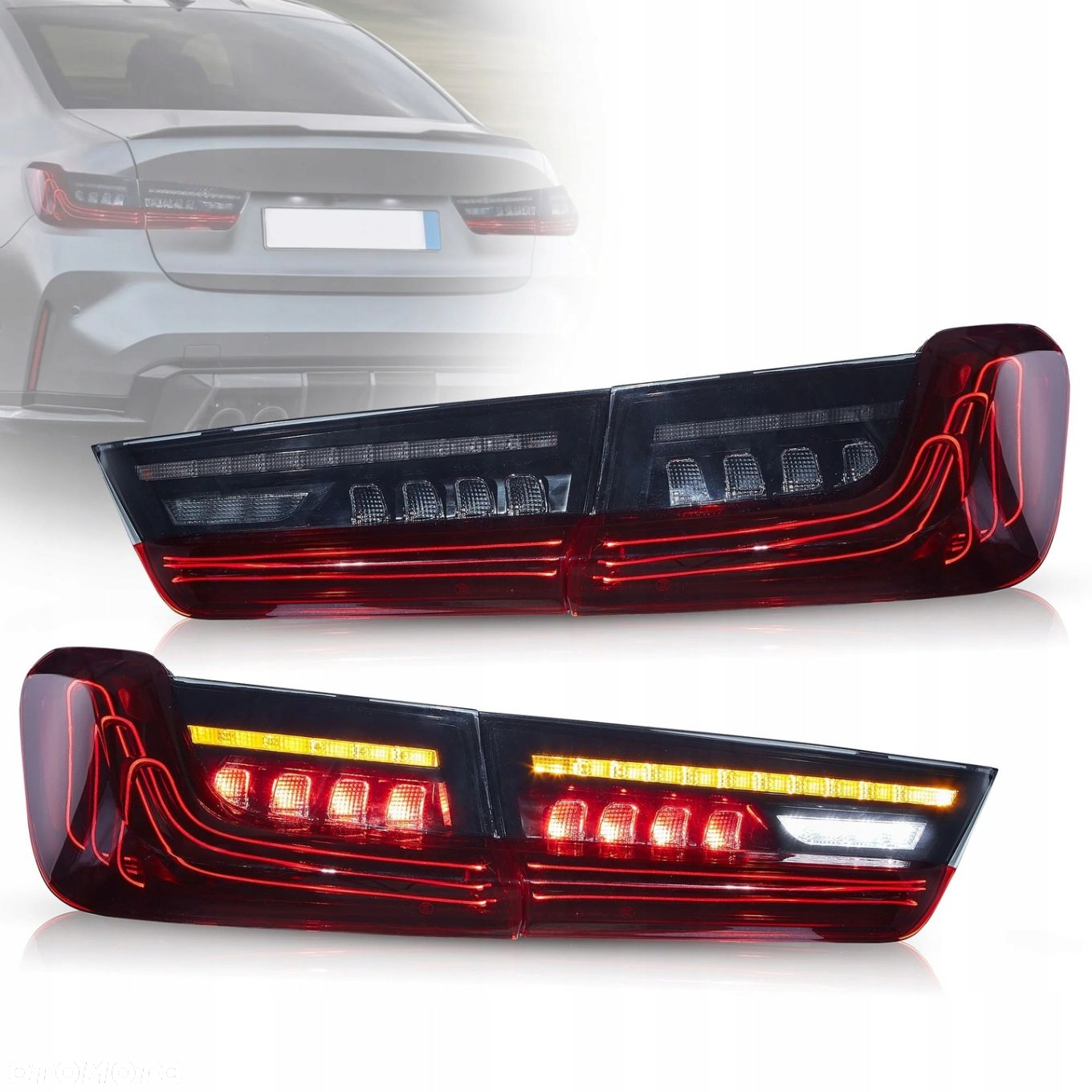 Lampy tyl ne kpl Full Led Laser Neon Dynamic Tuning Bmw 3 g20 g80 2019-2024 - 4