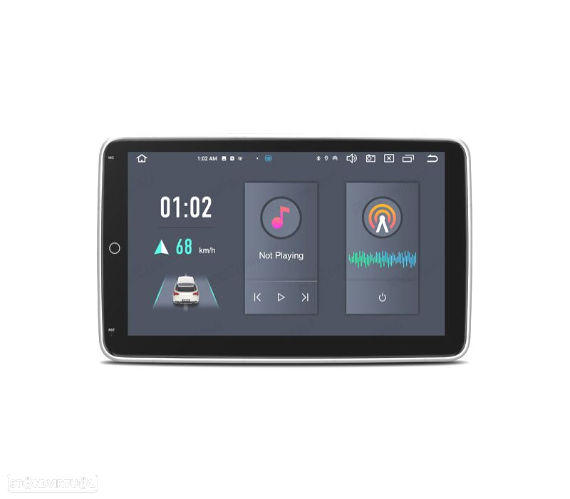 AUTO RADIO GPS 1DIN ANDROID 12 LCD TÁCTIL 10" CARPLAY USB DUAL ZONE - 4
