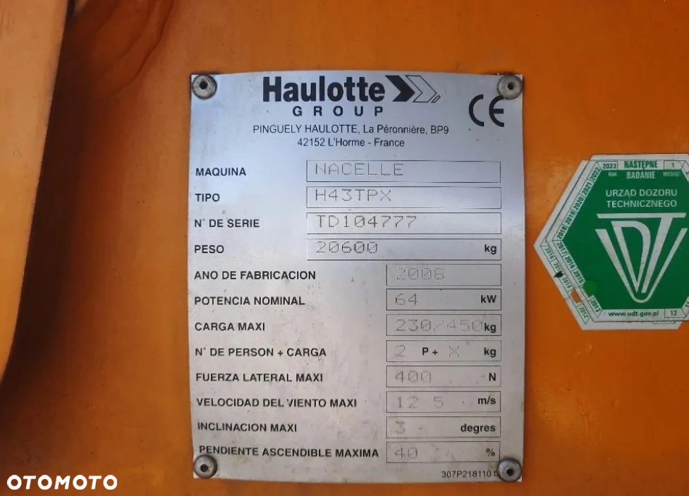 Haulotte H43TPX - 10