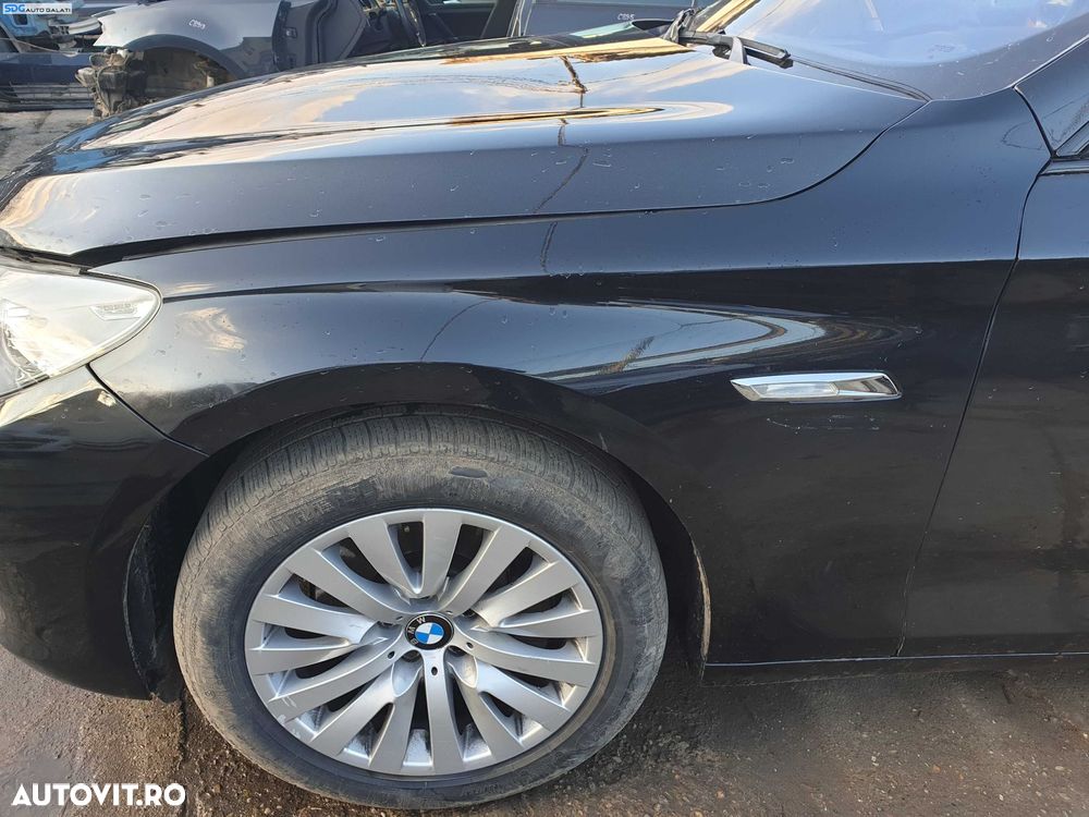 Aripa Stanga Fata cu Imperfectiuni BMW Seria 5 F07 GT 2009 - 2013 Culoare 475 Black Sapphire Metallic [K1741] - 1