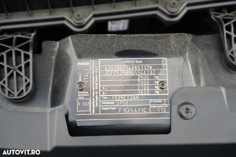 Iveco DAILY 35-160 / BASCĂLĂTOR DIN ALUMINIU / CAMION CU TRANZACȚIE MIXĂ - 6 LOCURI / MANUALĂ / DOUĂ RULOURI / EURO 6 - 38