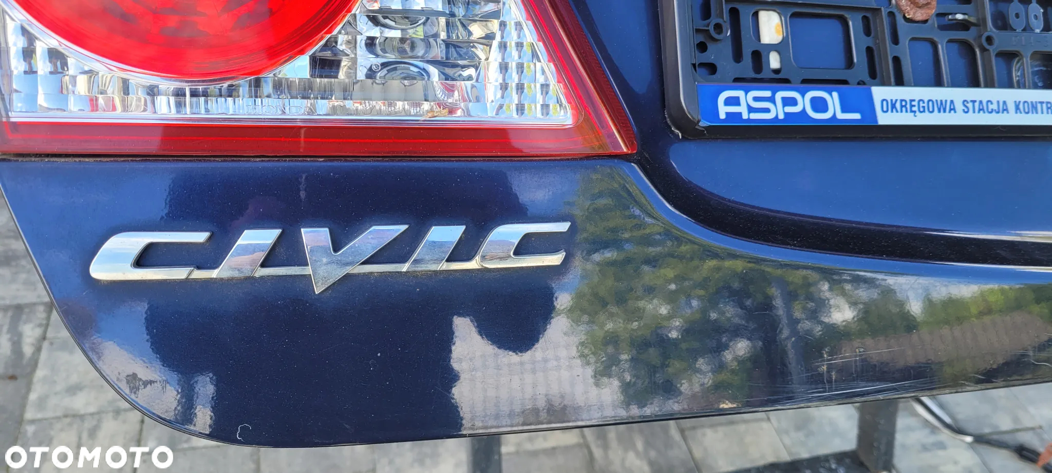 KOMPLETNA KLAPA BAGAŻNIKA HONDA CIVIC VIII SEDAN KOLOR B536P - 5