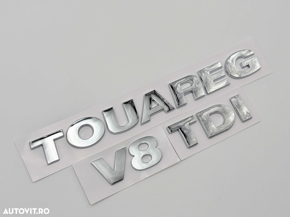Set Embleme VW Touareg V8 TDI crom - 3