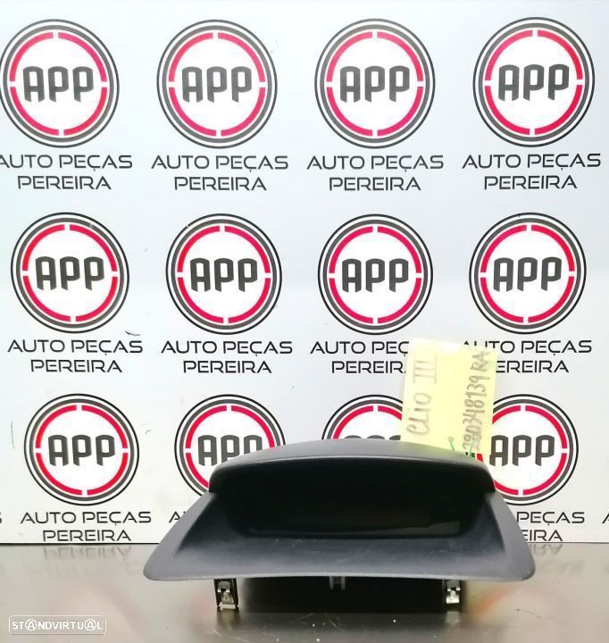 Display rádio Renault Clio 3, 2009 em diante, referência 280348139RA. - 1