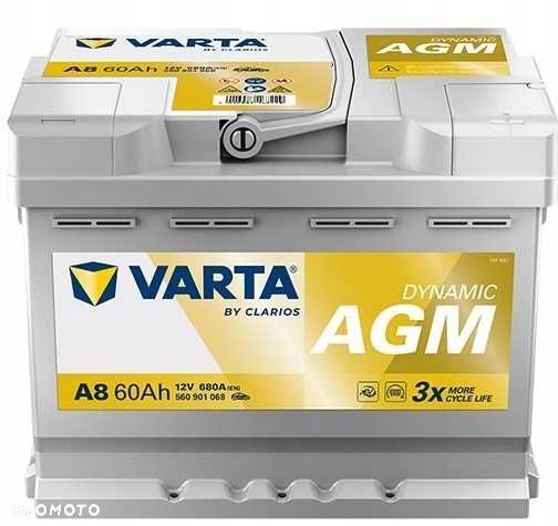 Akumulator Varta Silver AGM START-STOP A8 60AH 680A P+ Radom WYSYŁKA - 1