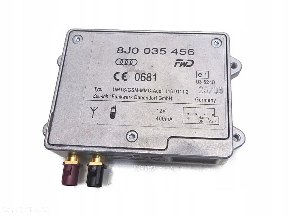 WZMACNIACZ ANTENY ANTENOWY AUDI A4 B8 8J0035456 - 1