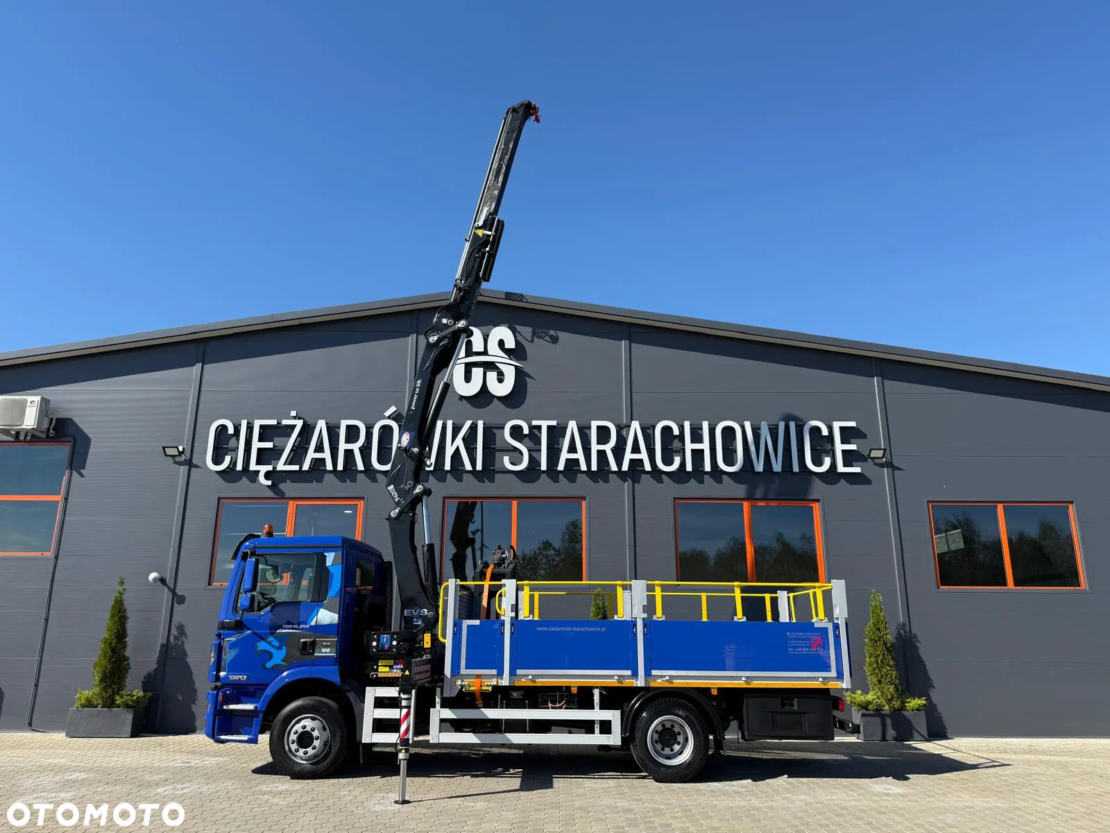 MAN TGM 15.250 skrzynia z żurawiem // E6 // HMF 1420 K1 HDS dzwig kran crane budowlanka - 12