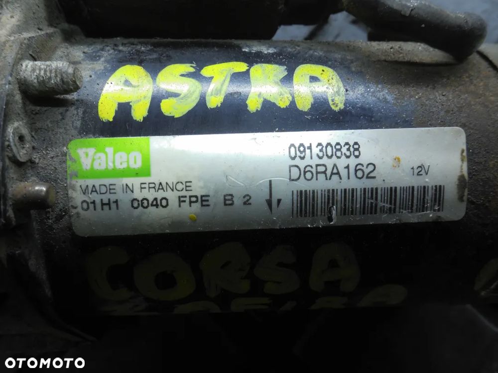 ROZRUSZNIK OPEL CORSA 1.2 16V 09130838 D6RA162 - 2
