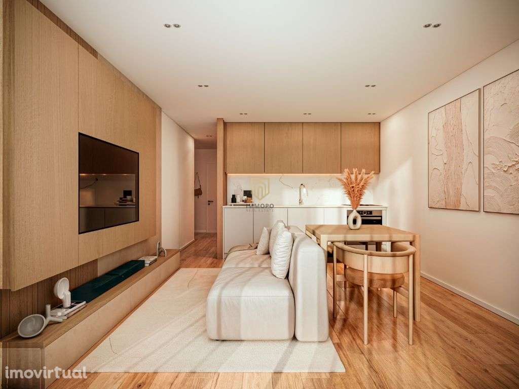 Apartamento T0 de luxo em Matosinhos com 33m2 e varanda de 21m2 - Grande imagem: 4/18